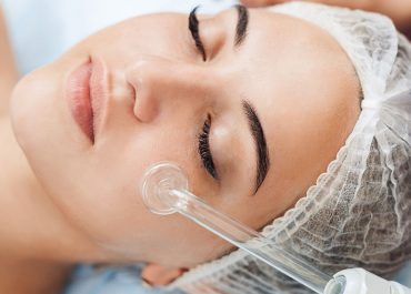 Darsonvalization facial treatment